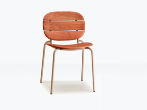 SI-SI WOOD - Steel and wood garden chair _ SCAB DESIGN